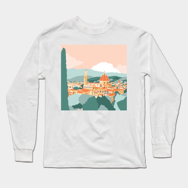 Florence, Italy Long Sleeve T-Shirt by Valeria Frustaci 